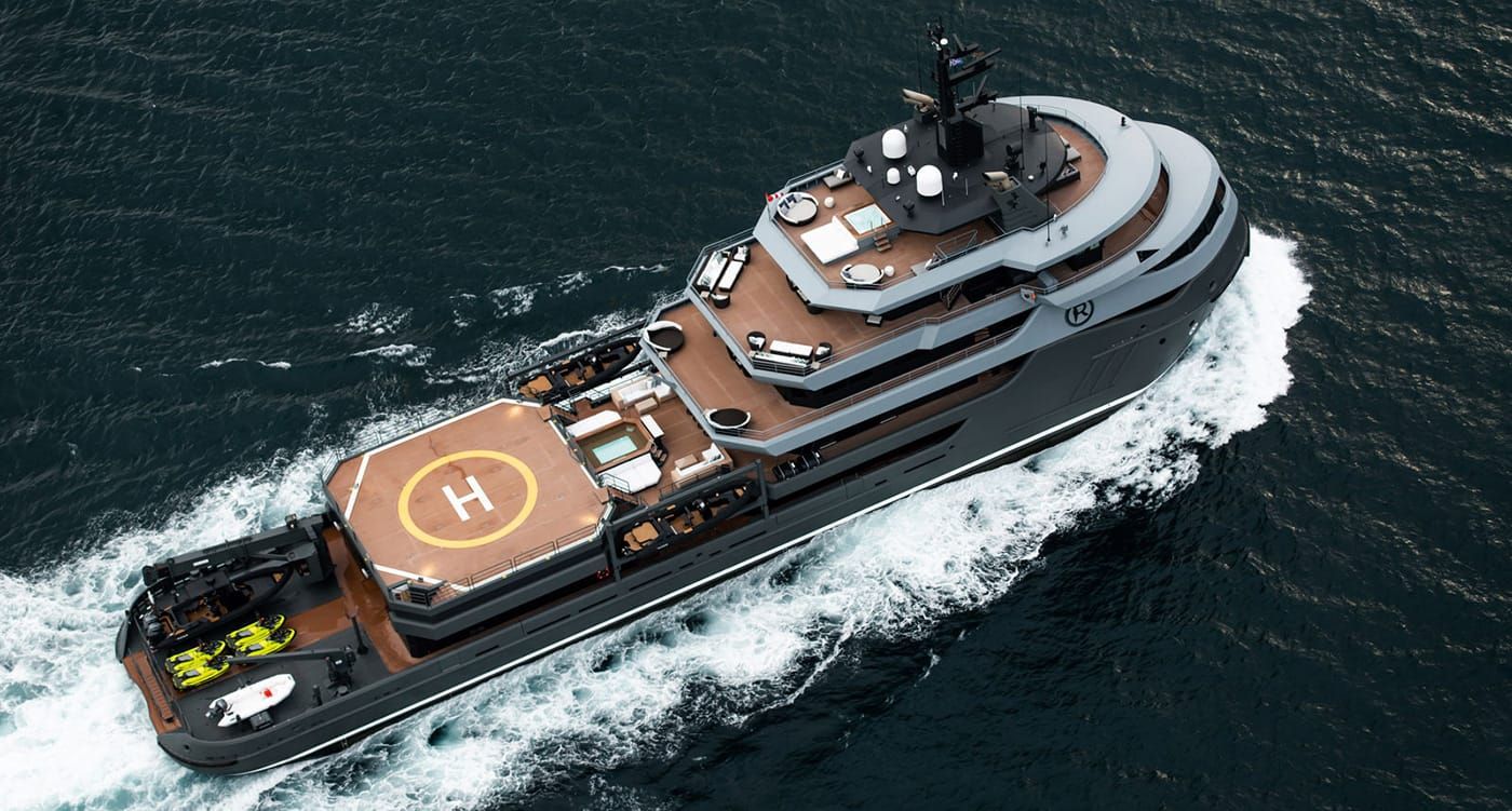Ragnar is a Go-Anywhere Commercial Yacht Conversion with Enough Toys to Make a Shadow Boat Superfluous
