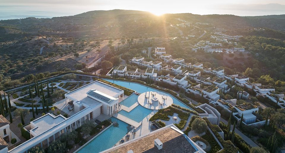 The Amanzoe In Greece is a Hellenic High Temple of Escapism with a Truly Fascinating Backstory