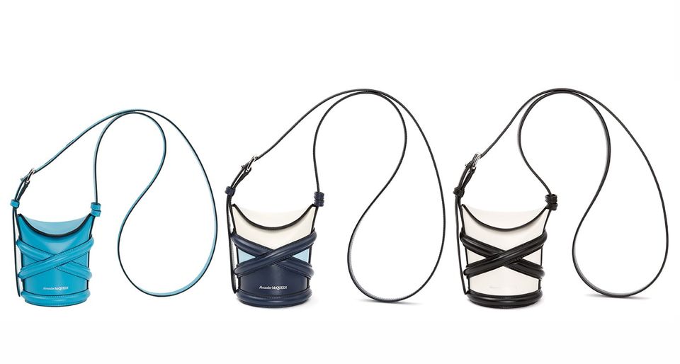 Alexander McQueen’s Cult Curve Crossbody Bucket Bag Has Been Downsized