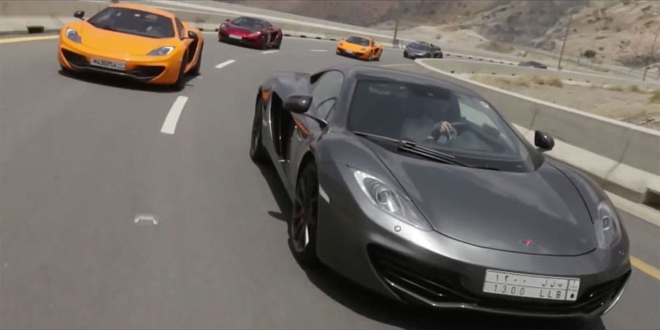 A Convoy of McLaren Supercars Drive on 2,000km Journey Across Saudi Arabia