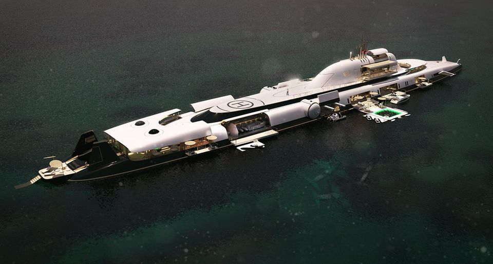 Up For Going Down: Behold the Second Longest Superyacht in the World (and the Most Expensive)