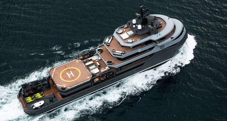 Ragnar is a Go-Anywhere Commercial Yacht Conversion with Enough Toys to Make a Shadow Boat Superfluous