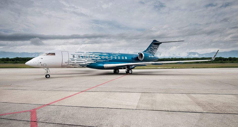 Winch Design Has Transformed a Used Bombardier Global 6000 into a Unique Modern Masterpiece