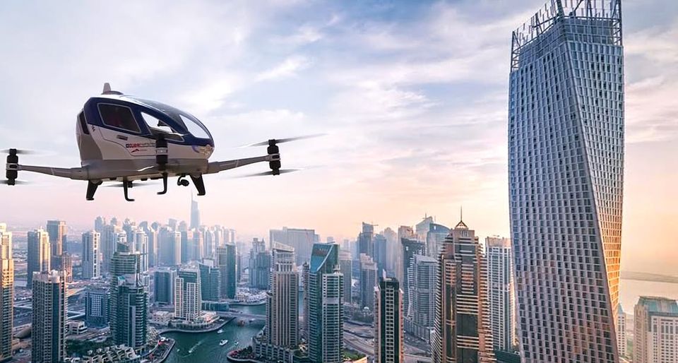 Dubai is Preparing to Launch Electric Driverless Drone Taxis