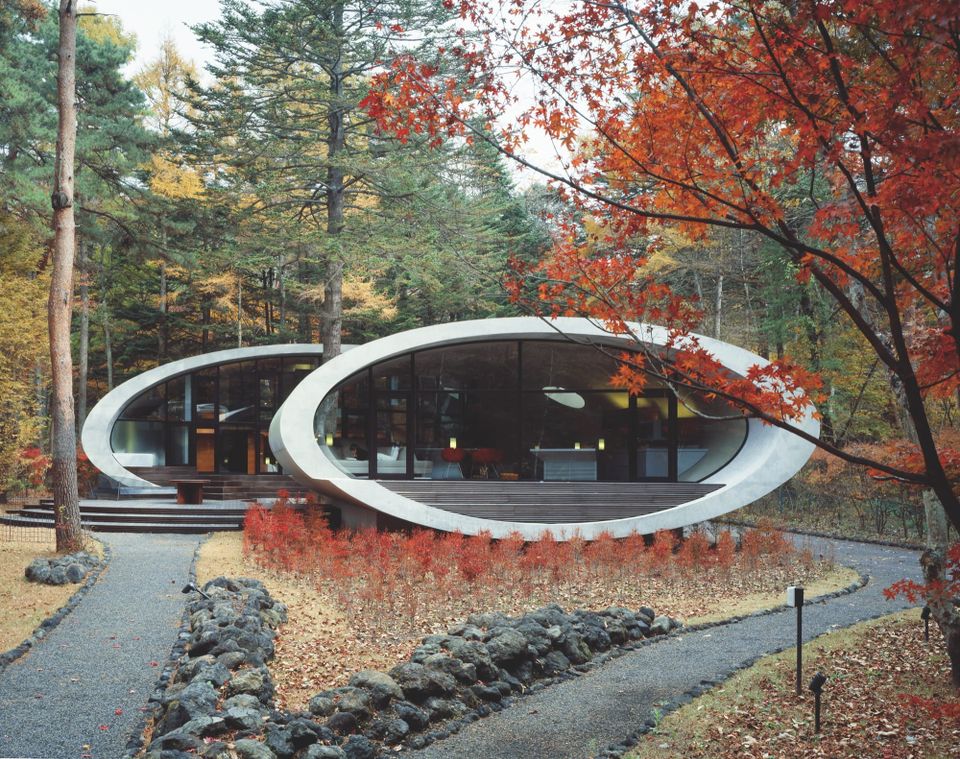 Round House: The Luminous Shell That Spirals Around A Fir Tree