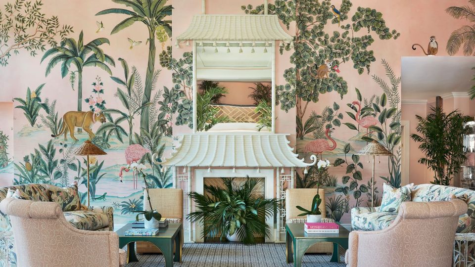The Dreamy and Surreal Renovation of the Colony Hotel in Palm Beach Centres around De Gournay