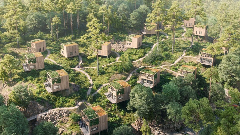 A Light Touch: Spacegroup's Movikheien Cabin Resort on Norway's Coast