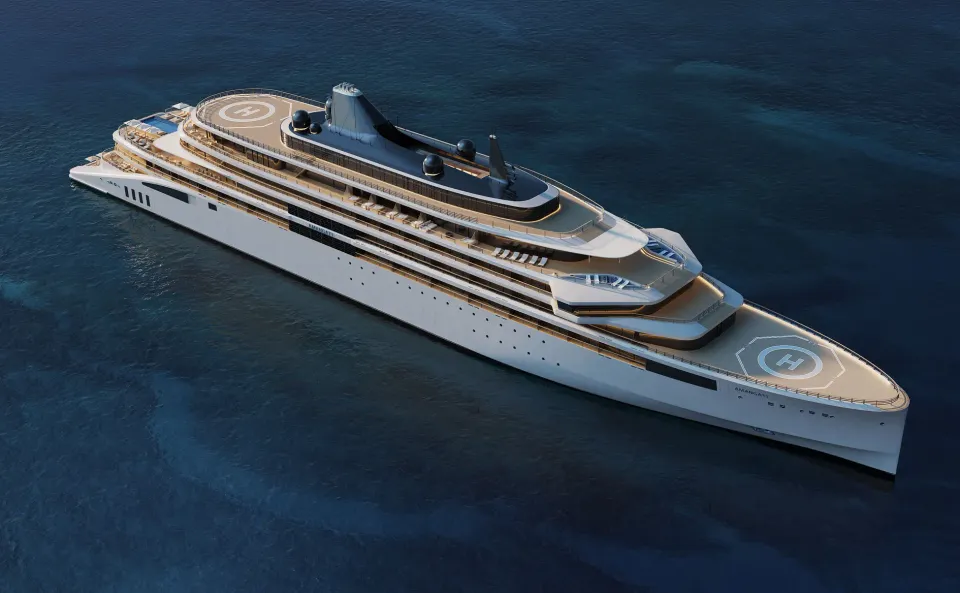 When the Amangati Sets Sail, it Will Blur the Line Between Superyacht and Cruise Ship