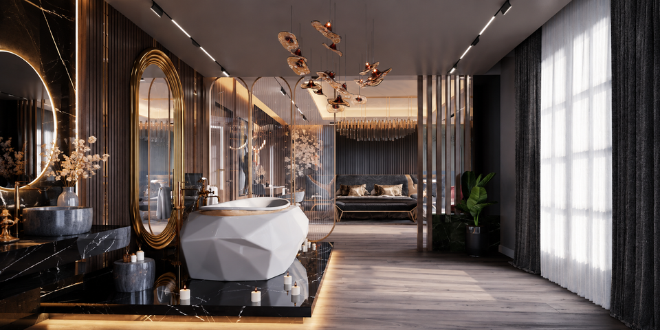 Maximalist Magic: Inside a Ten-Room Villa in Riyadh, Filled With Gold, Burgundy and Drama