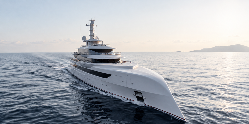 Excellence: The Futuristic 80-metre Superyacht Inspired by an Automotive Obsession