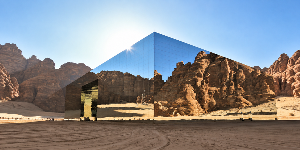 Maraya: The Mirrored Architectural Marvel That Disappears Into Saudi Arabia’s Desert Landscape