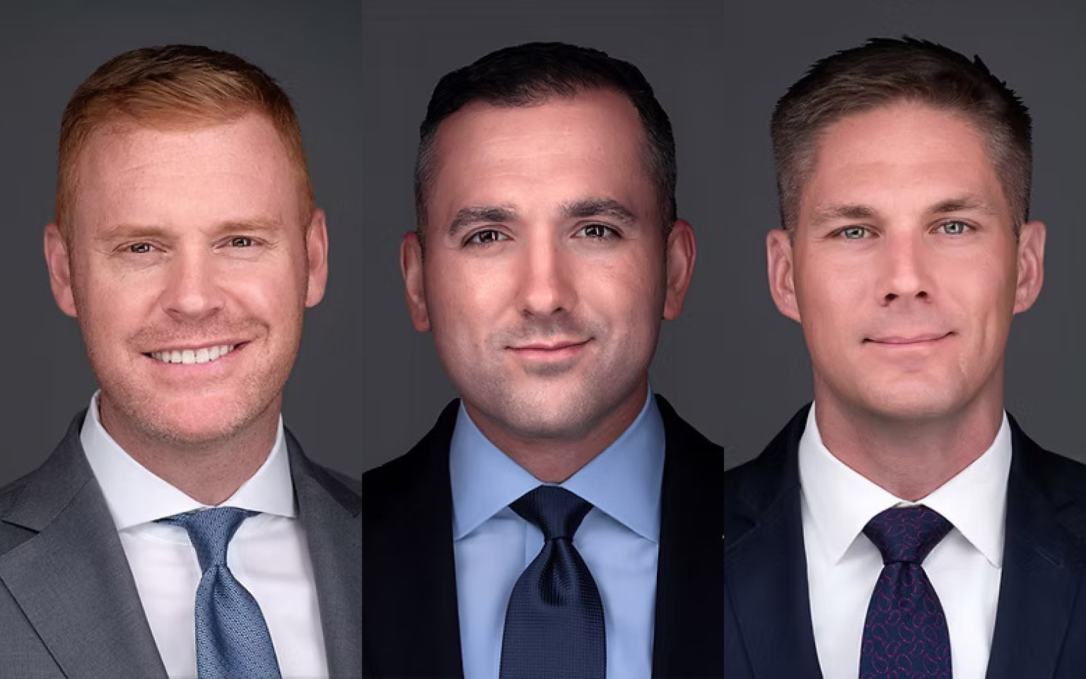 Frank McKiernan, Jerry Sneed and Zoltan Pongracz, founders of ThirdView Private Wealth