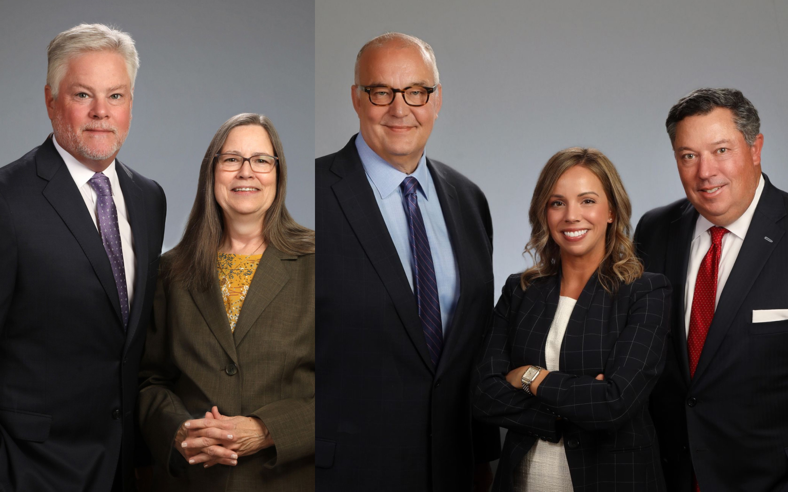 The two teams recruited by RBC from Merrill Lynch are (left to right): David Barnes, Managing Director and Financial Advisor, and Paula Gay, Assistant Vice President and Client Associate, the Barnes Group; and Paul Sierocinski, Associate Vice President and Senior Business Associate, Victoria Webster, Associate Vice President and Client Associate, and Patrick Pollard, Senior Vice President and Financial Advisor, the Pollard Team
