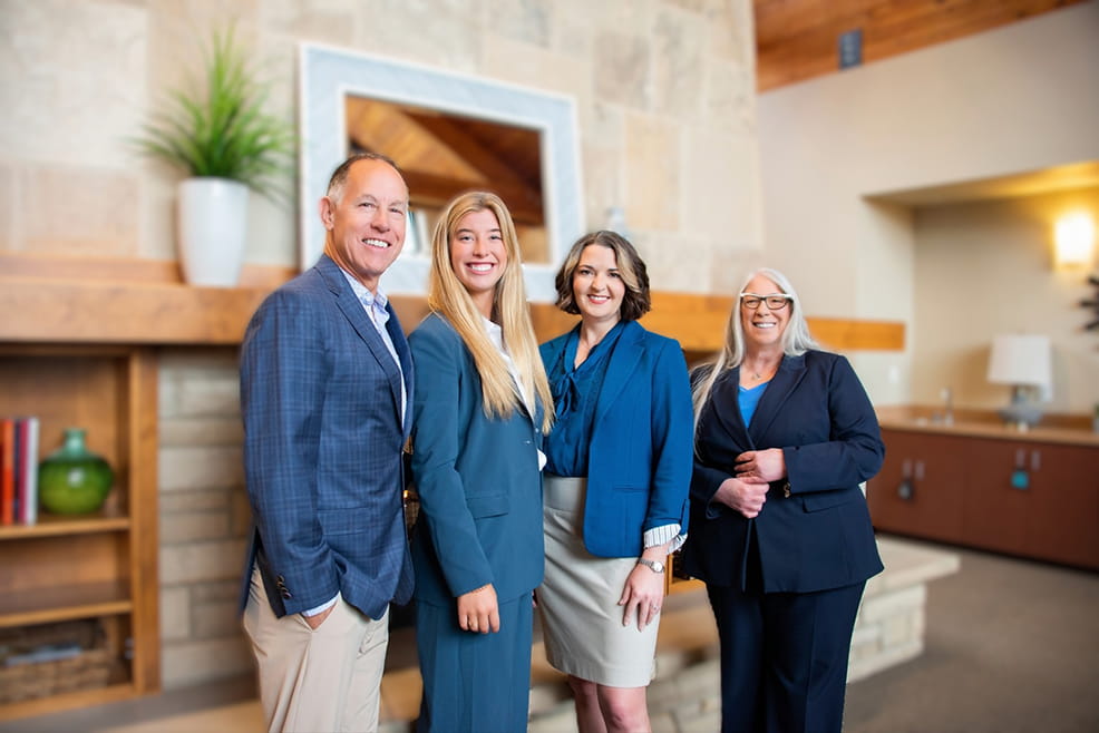 From left: Gary Perl, Elisabeth Perl, Katie Janda and Sharon Brown, The Perl Group of Raymond James