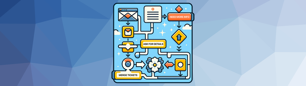 Escalating a customer request to a Zendesk Help Center form for more information.