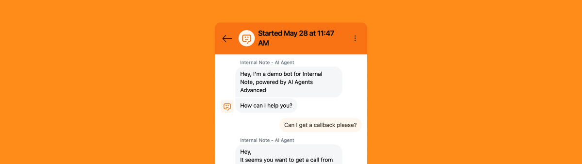 Creating callback requests via Zendesk AI Agents