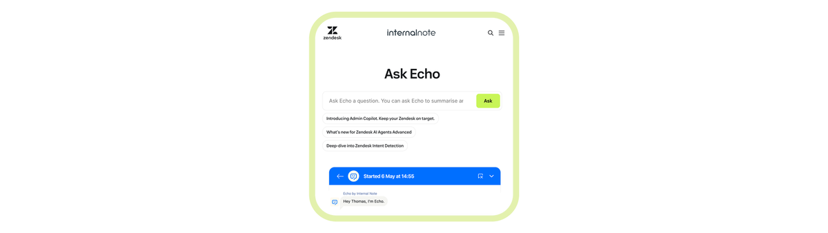 How to embed Zendesk in your customer experience - Integrating Internal Note with Zendesk