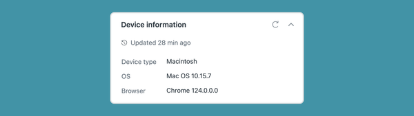Showing device Information in the customer panel in Zendesk Agent Workspace