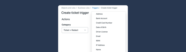 Automated ticket redaction via triggers in Zendesk