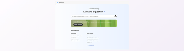 Introducing Lisbon. A Conversational Experience for the Zendesk Help Center