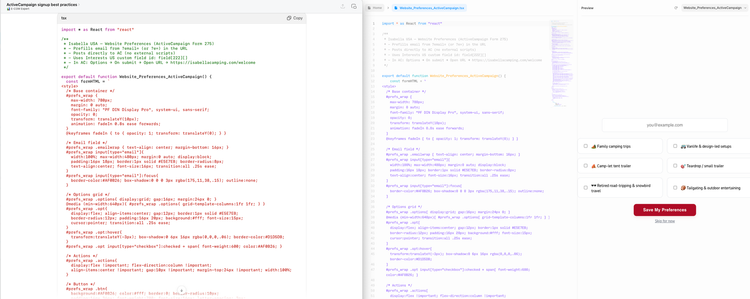 How I “Vibe-Coded” Our Email Signup System (with ChatGPT + Framer + ActiveCampaign)