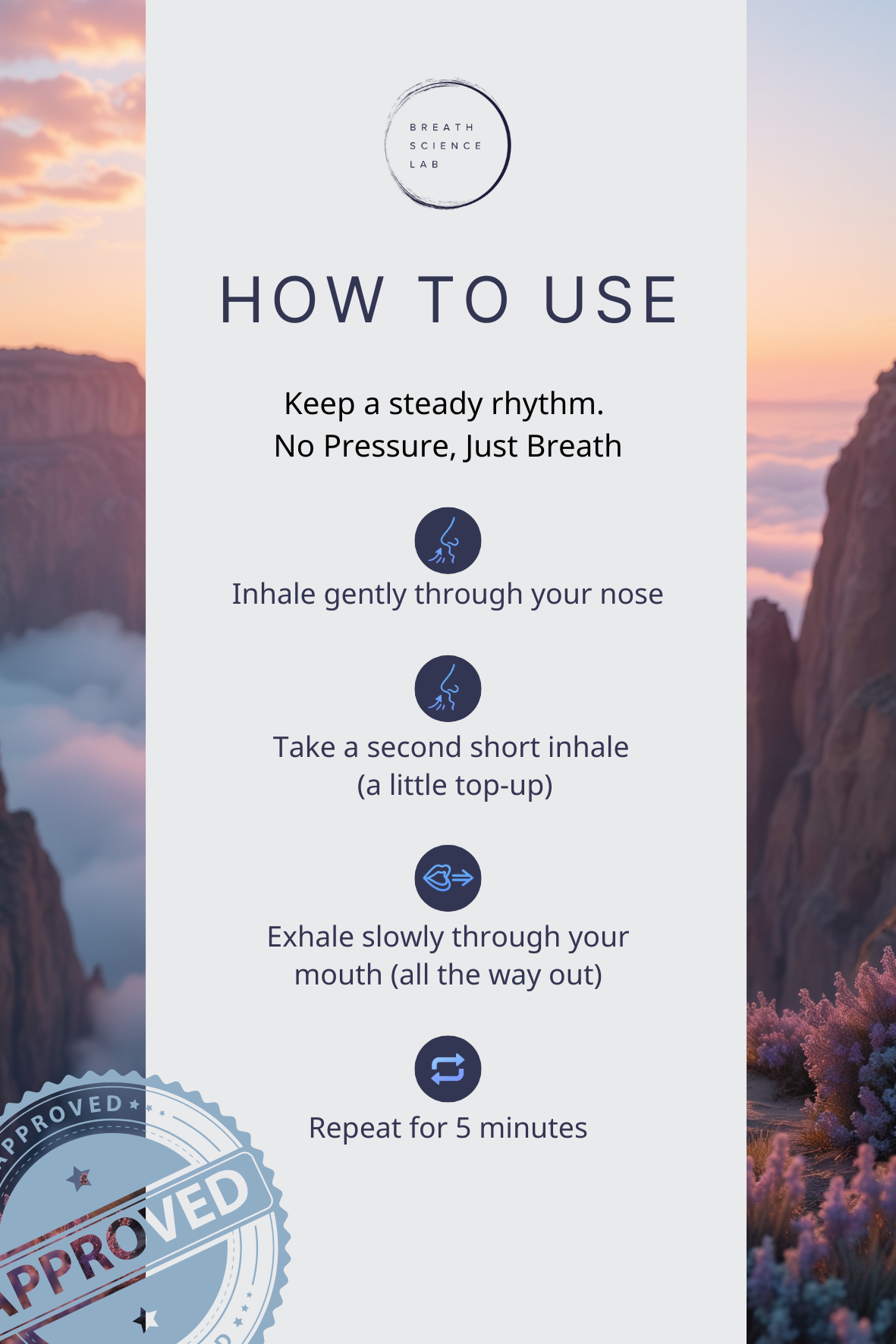 In illustration of Cyclicy Sighing Instructions.