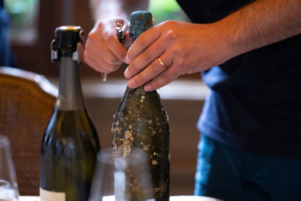 Opening a bottle of the Abyss