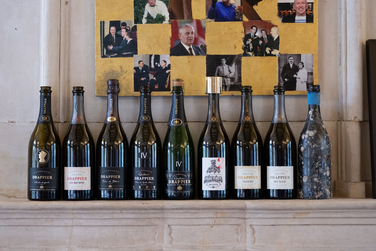 A selection of Champagne we tasted at lunch 