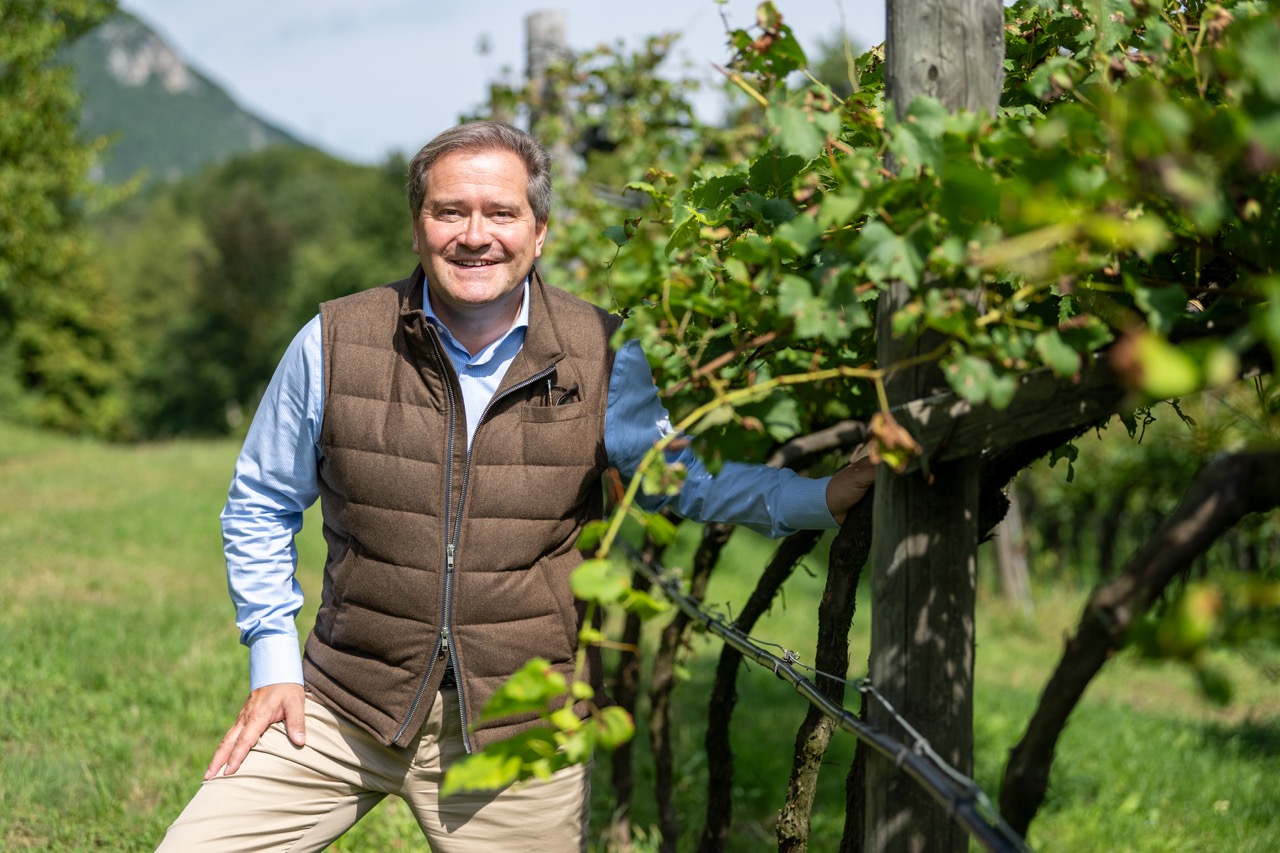 Cyril Brun in the vineyards