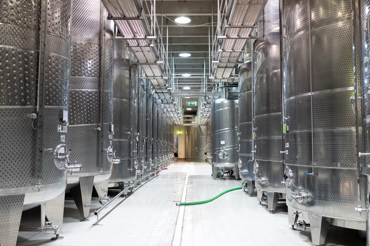 Inside the Ferrari Trento winery