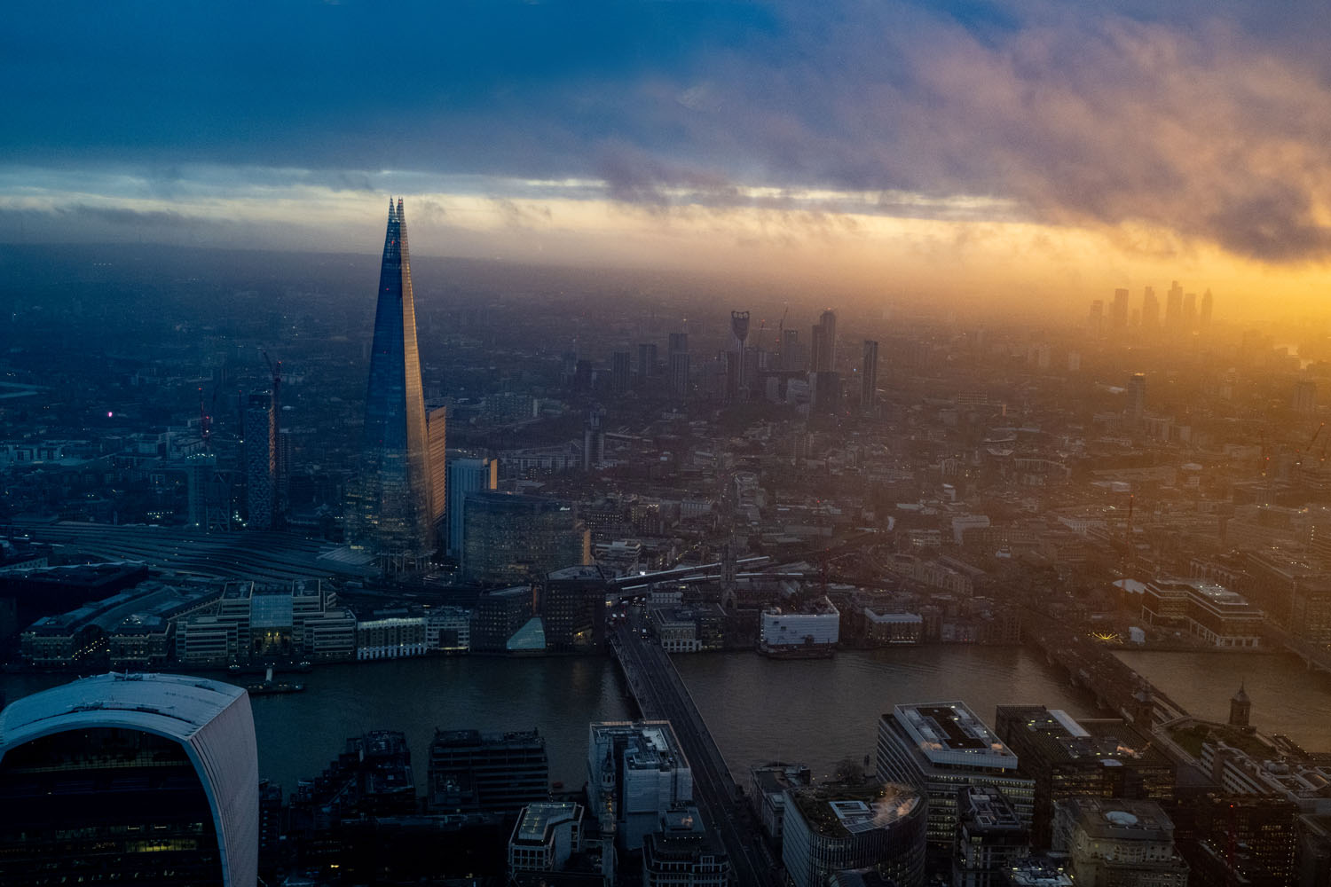 Views from Lucky Cat by Gordon Ramsay at 22 Bishopsgate