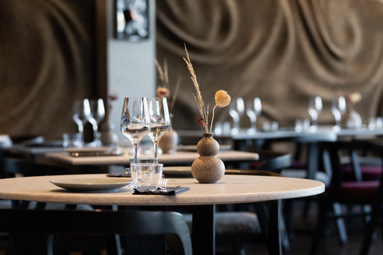 The interior at Porte Noire Restaurant in Kings Cross