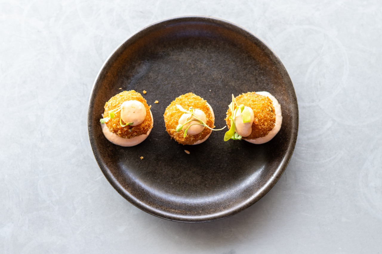 Arancini at Porte Noire restaurant. 