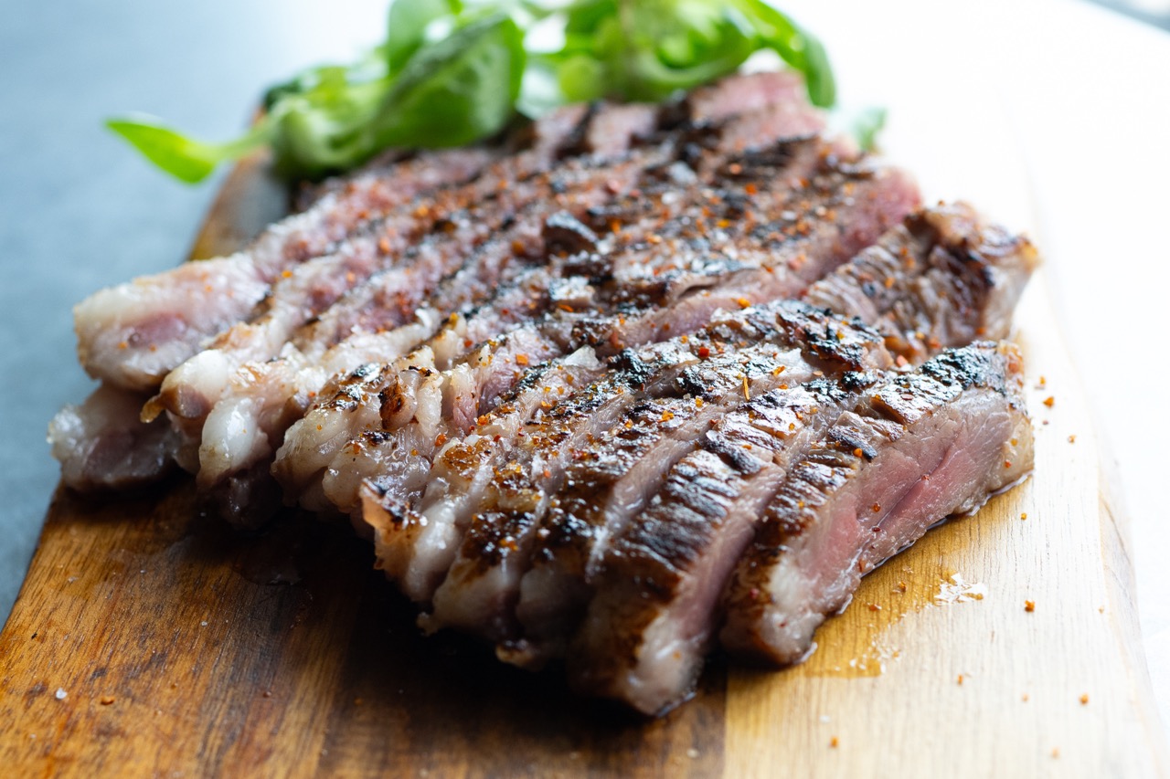 Pork at Porte Noire restaurant. 