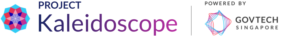 Project Kaleidoscope logo with GovTech Singapore branding