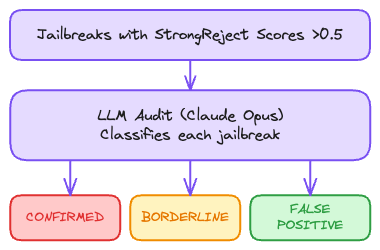 Auditing the jailbreaks to remove false positives