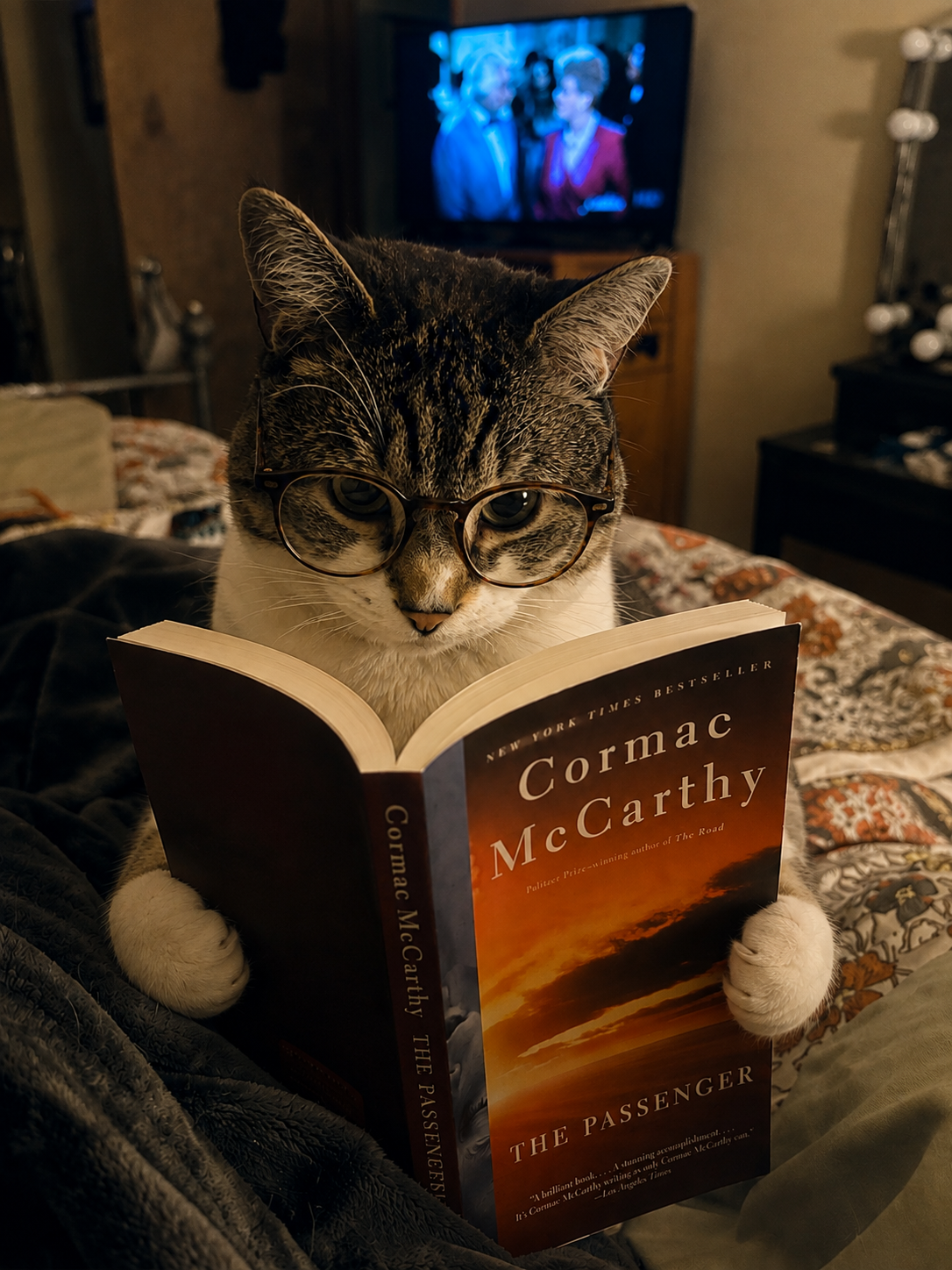 The Amazing Literary Adventures of Amber and Eleanor the Cat / Cormac McCarthy's "The Passenger"