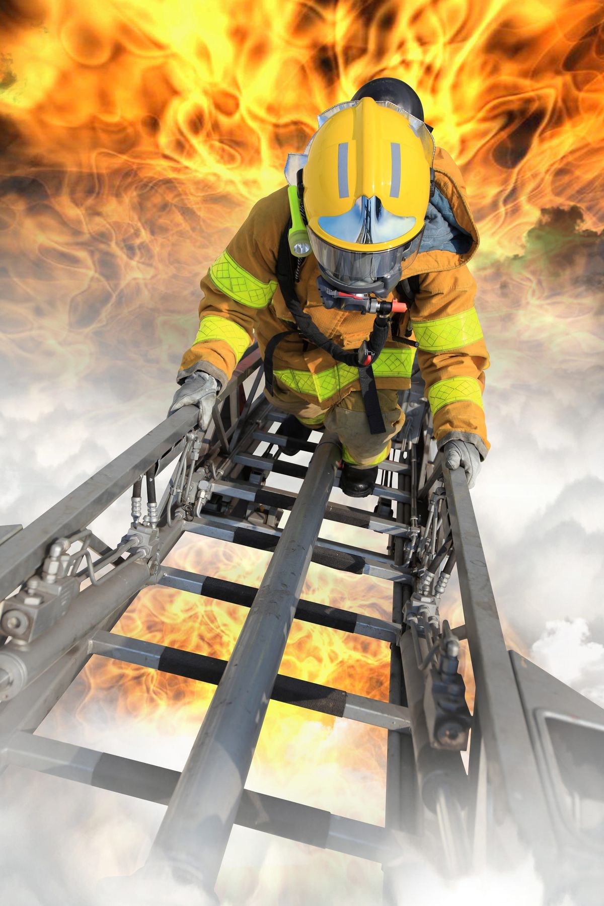 Student Firefighter Focused on Career