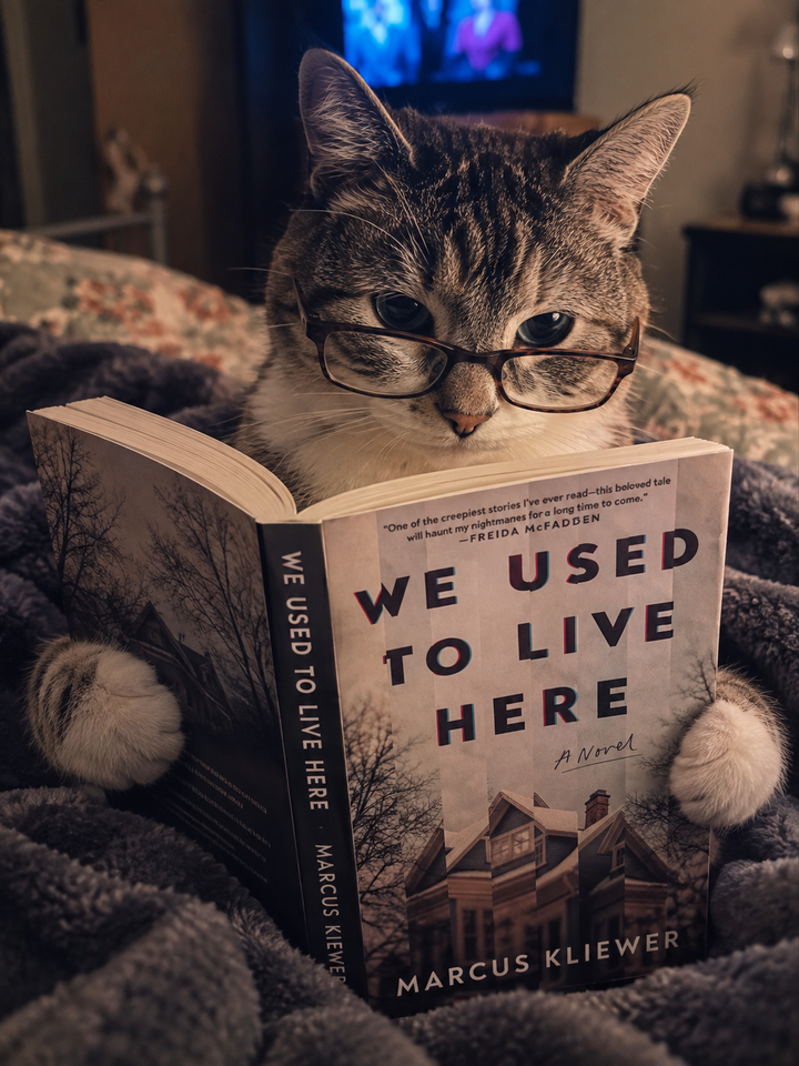 The Amazing Literary Adventures of Amber & Eleanor the Cat / “We Use to Live Here,” By Marcus Kliewer