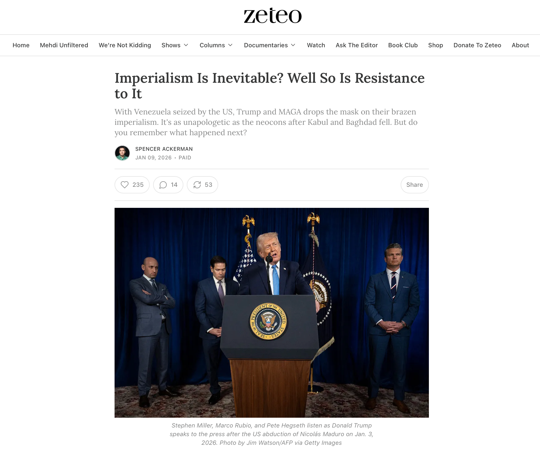 Imperialism Is Inevitable? Well, So Is Resistance to It (Director's Cut)