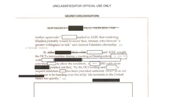Report of the CIA Inspector General Regarding Allegations of Torture Made by Ammar al-Baluchi