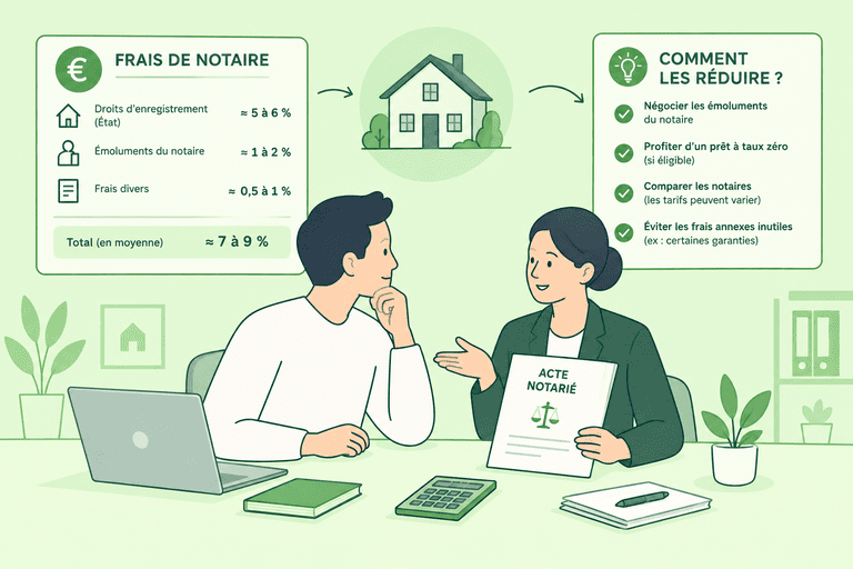 frais de notaire achat immobilier