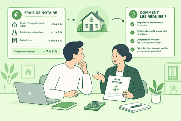 frais de notaire achat immobilier