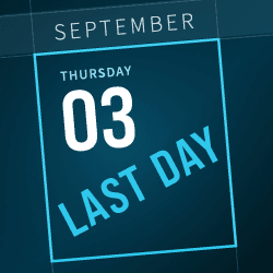 Calendar September 3 last day