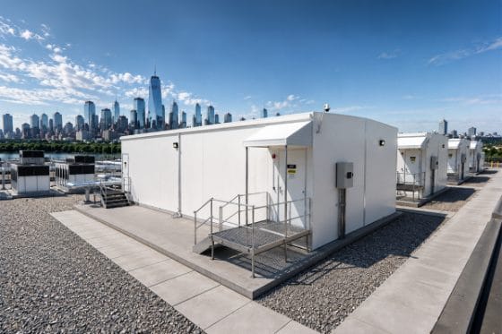 city skyline rooftop containers.