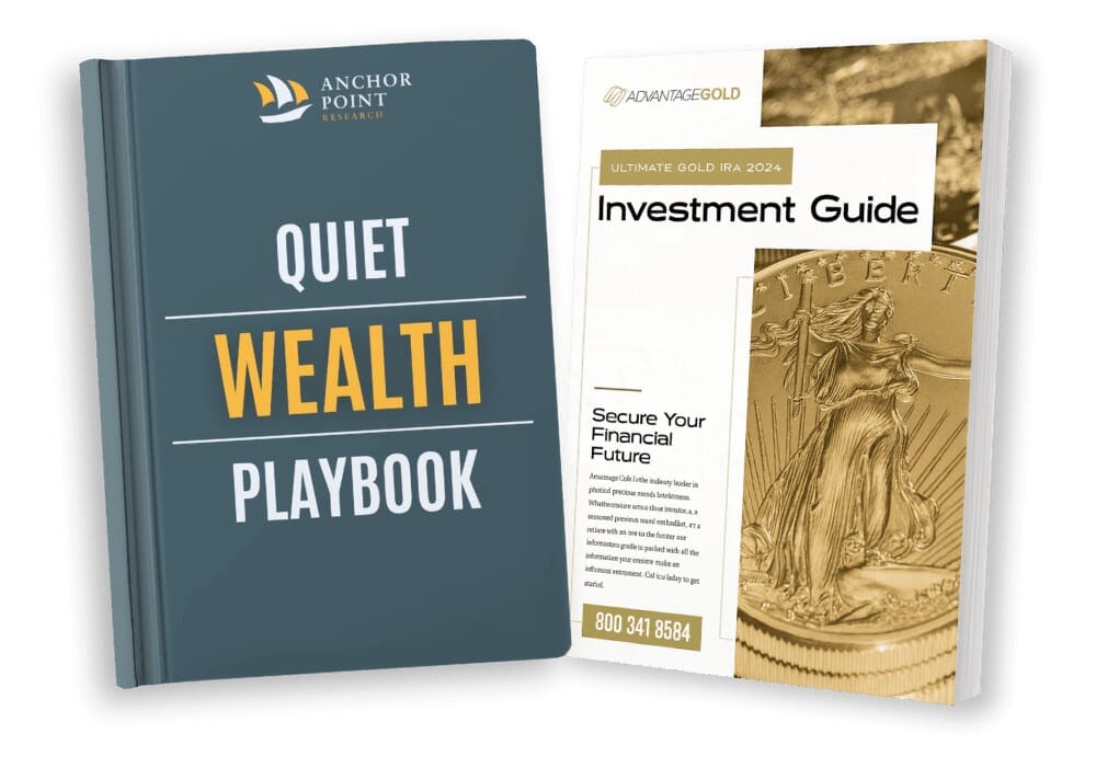 Two investment guide books side by side