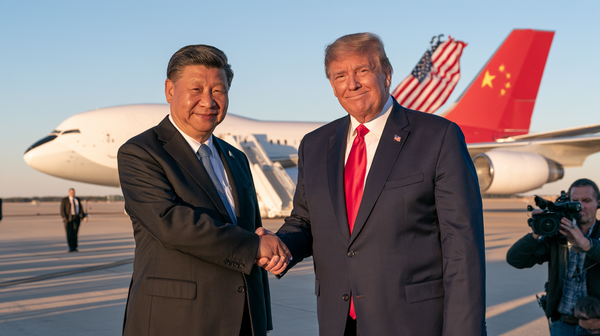 Trump Said "We Don't Need China's Help on Iran" Yesterday — Then Drove to the Airport to Meet Xi on the Tarmac.