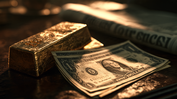 Gold hit $4,167 and the dollar hit an 18-month high on the same data