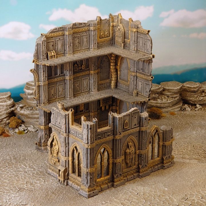 A model of a castle
Description automatically generated