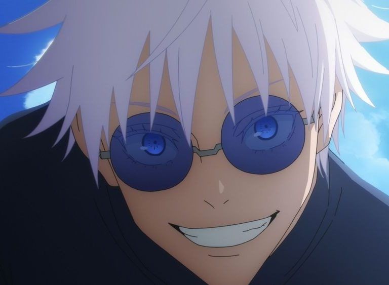 A cartoon of a person with white hair and blue glasses

Description automatically generated